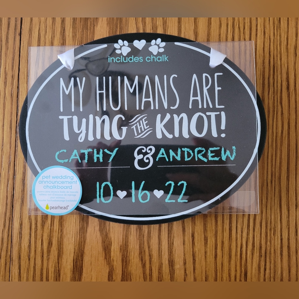 Chalkboard Wedding Sign